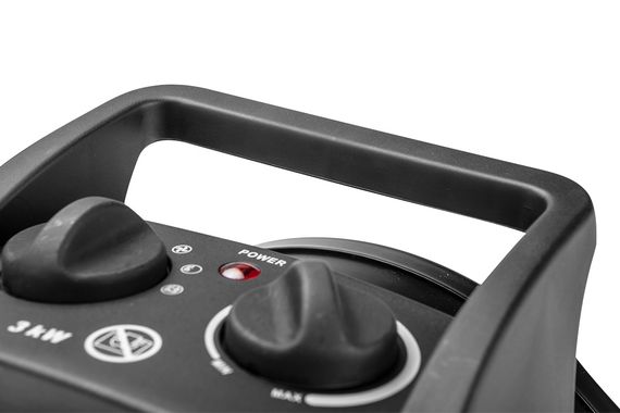 Теплова гармата Neo Tools 3,0 кВт, площа обігріву 30 кв.м., підлоговий, чорний (90-063) | Зображення 1