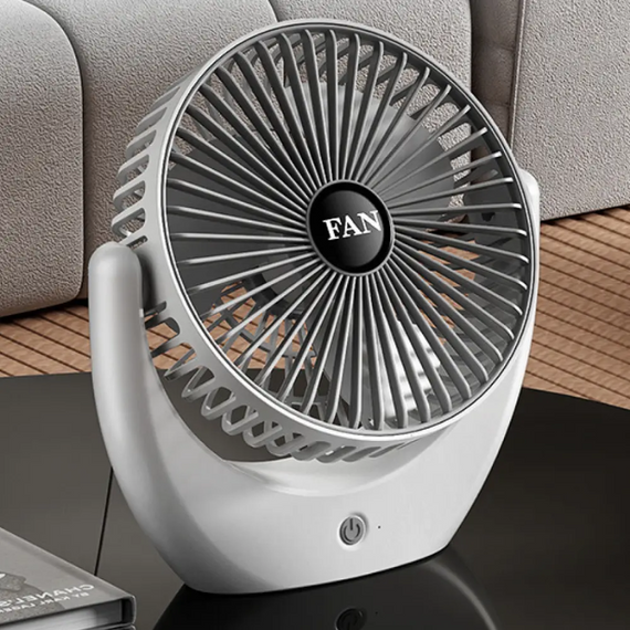 Портативний вентилятор настільний міні ручний Portable Fan AND, акумуляторний вентилятор для офісу та дому | Зображення 2
