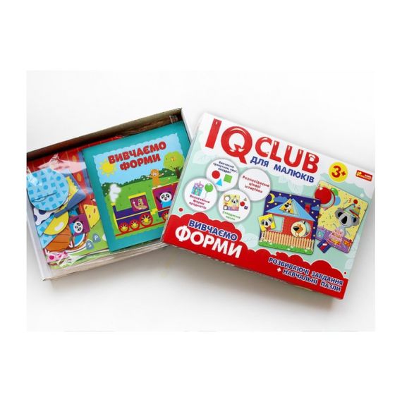 Навчальні пазли Вивчаємо форми.IQ-club для малюків 13203007, 6 карт у наборі | Зображення 4