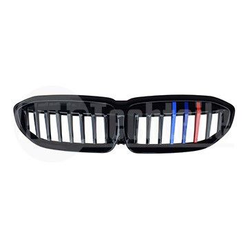 Решетка радиатора BMW 3 G20 19- (глянц. чёрн. M-стиль/ с отв. камеры), AutoTechteile, 708 5139, 706 5168