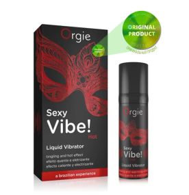 Рідкий вібратор Orgie "SEXY VIBE" вібрація + ефект, що зігріває, 15 мл sexstyle