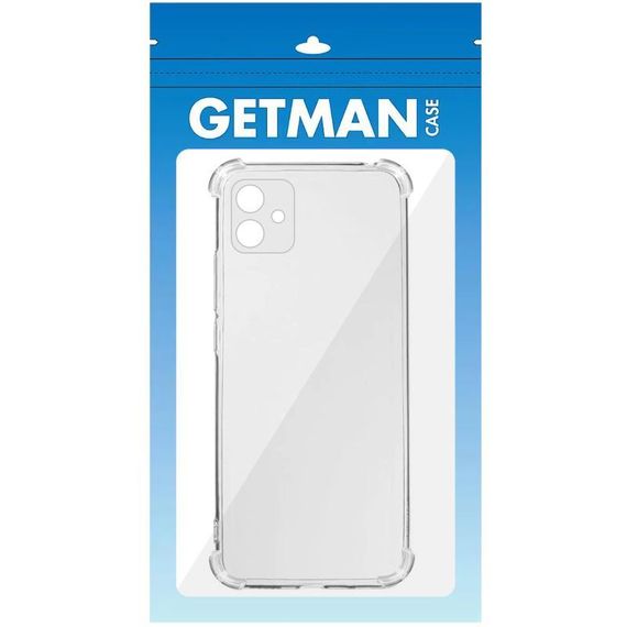 TPU чохол GETMAN Ease logo посилені кути Full Camera для Samsung Galaxy A06 Безбарвний (прозорий) | Зображення 1