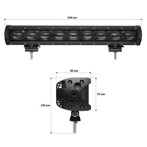 Світлодіодна фара-люстра StarLight 90watt 10-30 V IP68 (lsb-lens-90W)