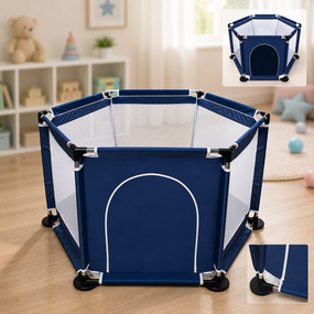 Манеж детский Malatec 126х109х65,5 см Синий