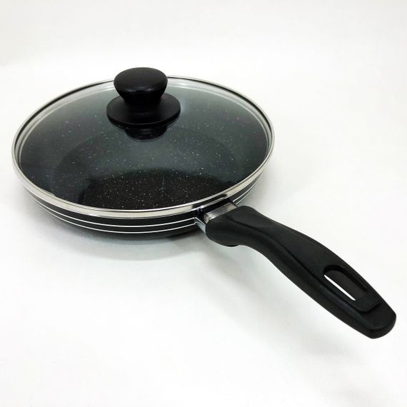 Сковорода UNIQUE UN-5163 22см з кришкою антипригарним покриттям, Глибока сковорода для кухні | Зображення 3