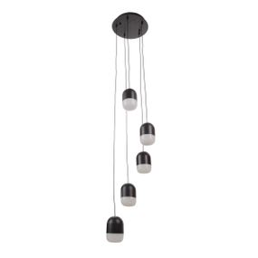 Люстра подвесная в спальню LED 35W NW BK (BR-01 674S/5)