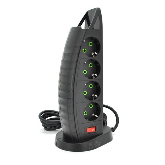 Мережевий фільтр Meilepai F14, 8 розеток EU+3 USB+Type-C