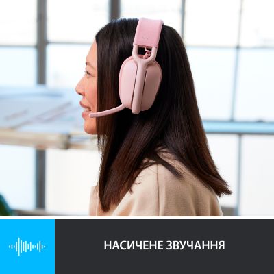 Навушники Logitech Zone Vibe 100 Wireless Rose (981-001224) (981-001224) | Зображення 3