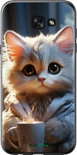 Чохол на Samsung Galaxy A7 (2017) Білий кіт "5646t-445-2448"
