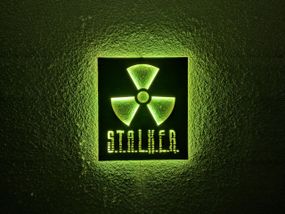 Панно декоративная картина на стену Сталкер 2 LED подсветка 350х400 acr-p000203
