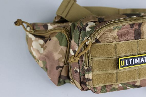 Сумка тактична на пояс ULTIMATUM  RT-258 , Чоловіча тактична сумка бананка з системою Molle Мультикам | Зображення 5