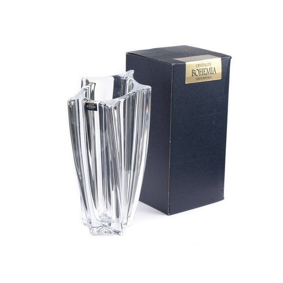Ваза скляна для квітів Bohemia Yoko 30.5 см 8KF31/99P77/305 | Зображення 9