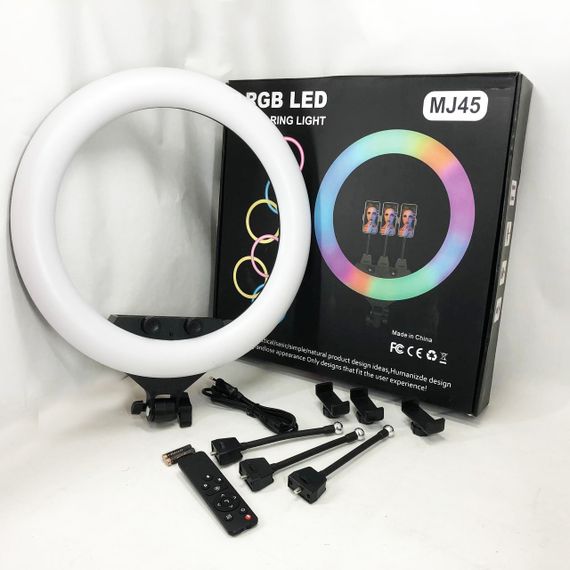 Постоянный свет для фотографа блогера, Кольцевая светодиодная led лампа ring, Прожектор для блогеров KU-97 | Зображення 5