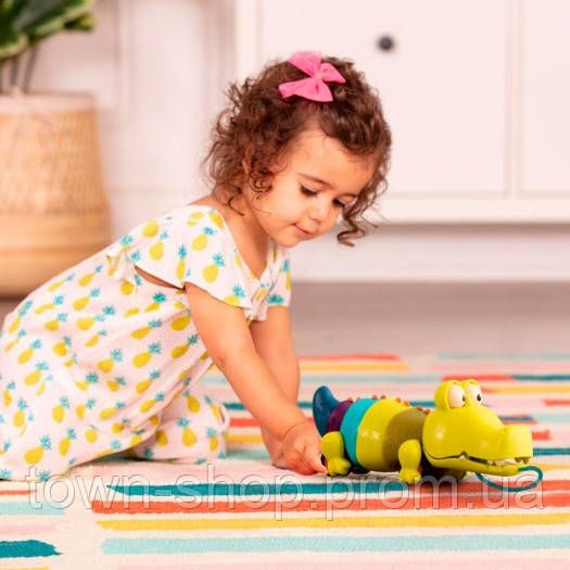 Игрушка-Каталка На Веревочке - Крокодил Клац-Клаус | Зображення 3