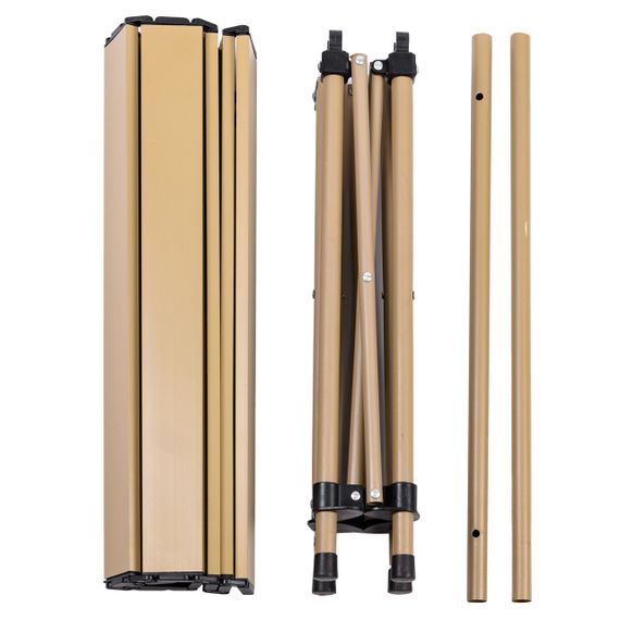 Стіл для пікніка складаний 50 x 53 x 50 см бежевий | Зображення 5