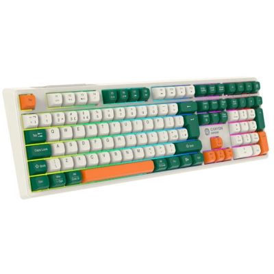 Клавиатура Canyon Shadder GKW-11 RGB Silent Wireless/Bluetooth/USB UA White (CND-SKBW11) | Зображення 2