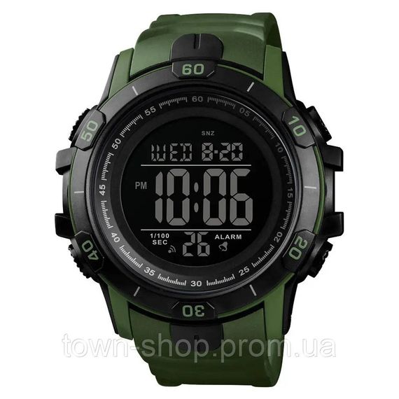 Часы наручные мужские SKMEI 1475AG ARMY GREEN, брендовые мужские часы, часы для мужчины. Цвет: зеленый