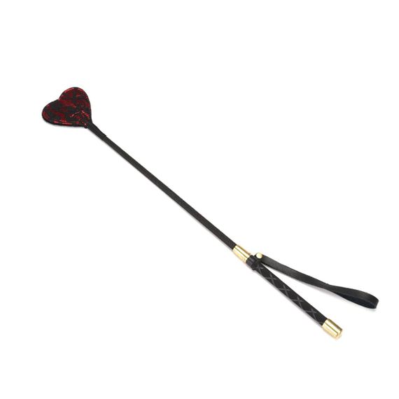 Шльопалка-сердечко Liebe Seele Victorian Garden Riding Crop, двостороння Sex Aura