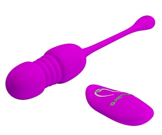 Виброяйцо с дистанционным управлением и возвратно-поступательным движением Pretty Love - Callieri, BI-014892W | Зображення 5