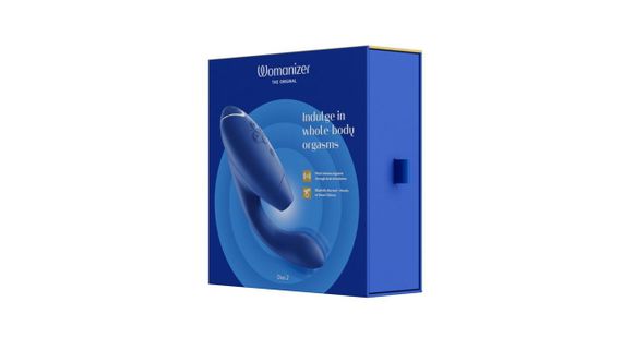 Двойной вакуумный клиторальный стимулятор Womanizer Duo 2 - Blueberry, независимые моторы | Зображення 8