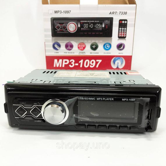 Автомагнітола MP3-1097 BT ISO зі знімною панеллю, Автомагнітола магнітола в авто з Usb сенсорна | Зображення 5