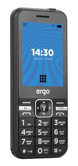 Мобільний телефон ERGO E281 Dual Sim Black (E281 black) | Зображення 2