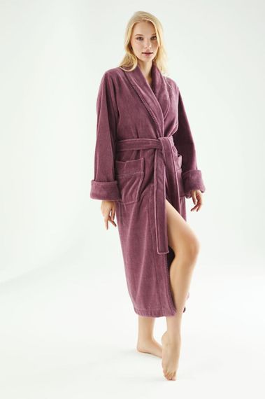 Жіночий халат Nusa 6895, фуксія 2XL | Зображення 2