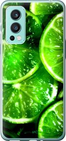 Чохол на OnePlus Nord 2 Зелені часточки лимона "852u-2468-2448"