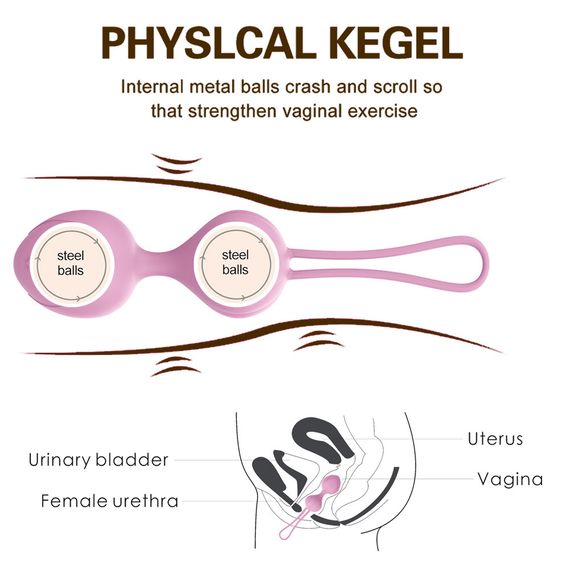 Набір вагінальних кульок Every Night Toys Wendy, 3 шт, бузковий sexstyle | Зображення 1