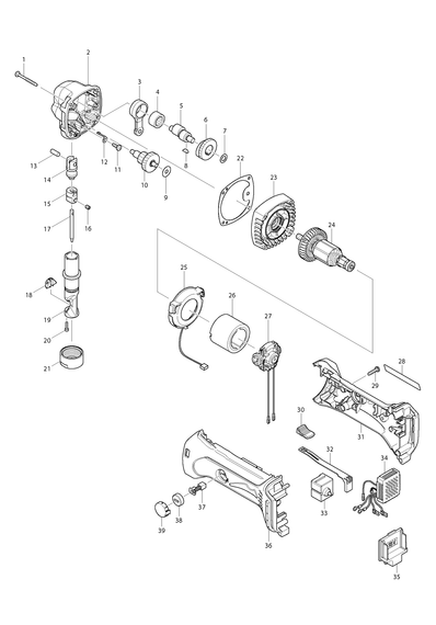 Матриця для ножиць по металу Makita DJN160, DJN161, JN1601 (A-15051) | Зображення 1