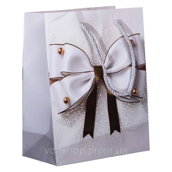 Подарунковий еко пакет з паперу, крафтовий пакет для подарунків та сувенірів HP-10359-12 | Зображення 3