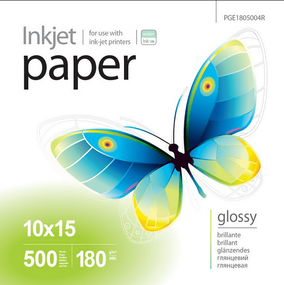 Бумага 10*15см глянцевая 180г/м 500 шт ColorWay PrintPro PGE1805004R