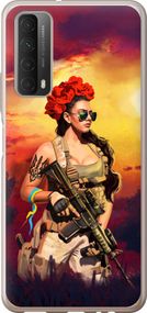 Чехол на Huawei P Smart 2021 Украинка с оружием "5316u-2100-17620"