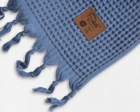 Вафельное покрывало Sikel 210×240 см. Carel Mavi | Зображення 1