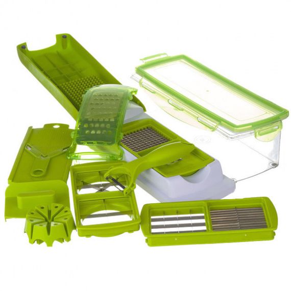 Терка Nicer Dicer PLUS овочерізка універсальна терка ручна овочерізка мультислайсер NG-827 кухонна овочерізка | Зображення 1
