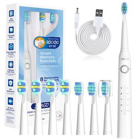 Звукова електрощітка Seago SG-958 White, 8 насадок