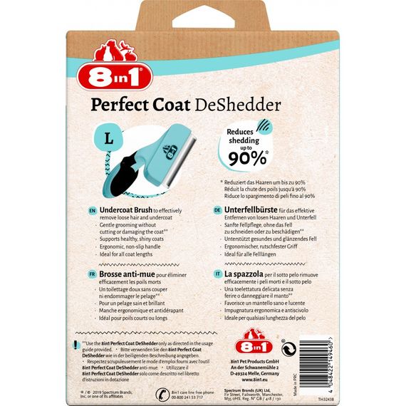 Дешеддер 8in1 Perfect Coat для вичісування собак розмір L 10 см | Зображення 3