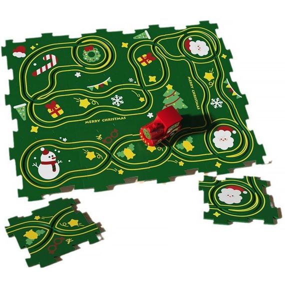 Розвиваюча іграшка-пазл SHT XDL588-19 Merry Christmas (13pcs) Green | Зображення 4