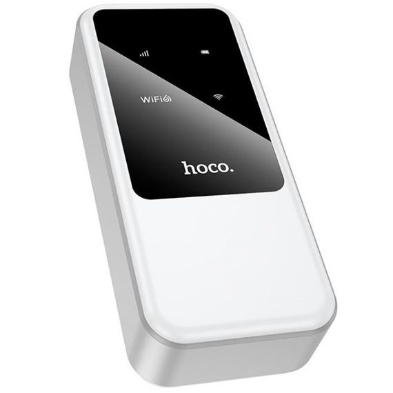 Портативний модем WiFi роутер Hoco HI42 150Mbps (SIM) 2000 mAh White | Зображення 3