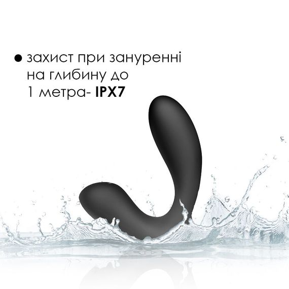 Масажер простати та вібратор точки G з пультом ДК Svakom Vick Black | Зображення 3