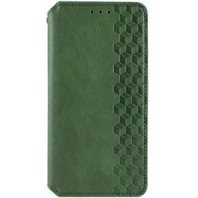 Шкіряний чохол-книжка GETMAN Cubic (PU) для Samsung Galaxy A27 Зелений