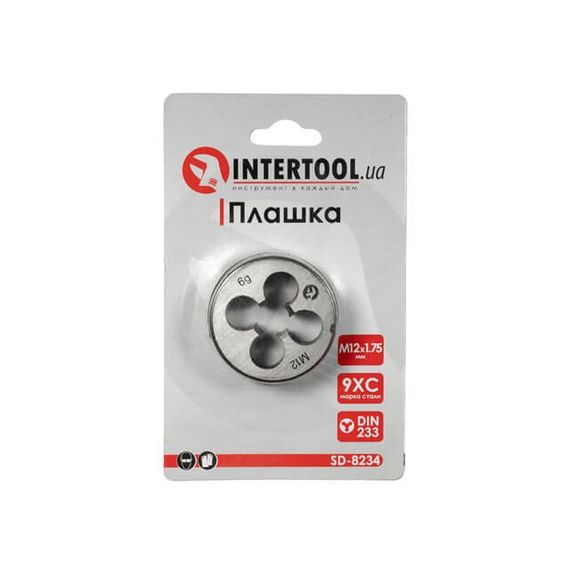 Плашка M 12x1,75 мм INTERTOOL SD-82341 | Зображення 2