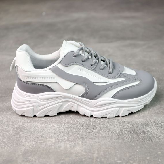 Кросівки жіночі 588360 Сірі білі 36 37 38 39 40