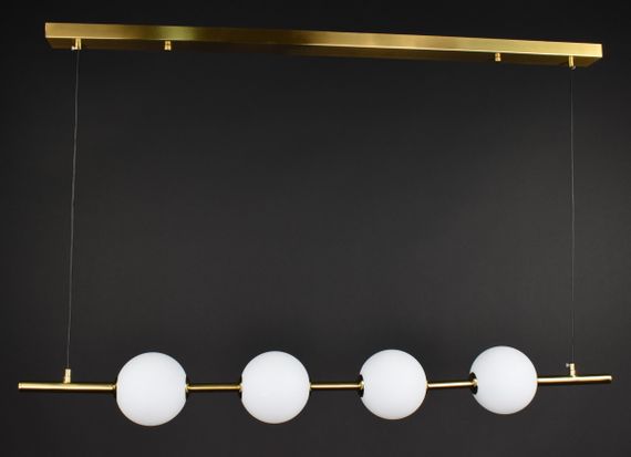 Люстра світлодіодна підвісна LED світильник для квартири на стелю лед 27875 Латунь 25-120х12х105 см.