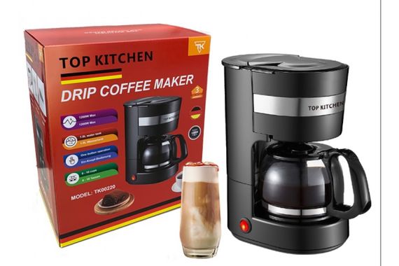 Кавоварка Top Kitchen Tk00220 Кавоварка крапельна електрична з підігрівом 1,0 л