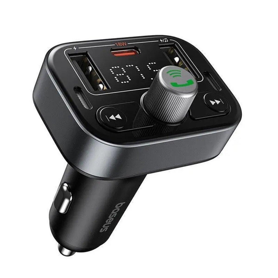FM-модулятор Baseus S-09 Pro Series Car FM Transmitter Cluster Black