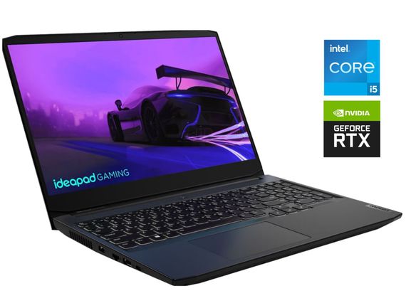 Ігровий ноутбук Lenovo IdeaPad Gaming 3 15IHU6 / 15.6" (1920x1080) IPS / Intel Core i5-11320H (4 (8) ядра по 2.5 - 4.5 GHz) / 16 GB DDR4 / 512 GB SSD M.2 / nVidia GeForce GTX 1650, 4 GB GDDR6, 128-bit / WebCam / Win 11 Home б/в
