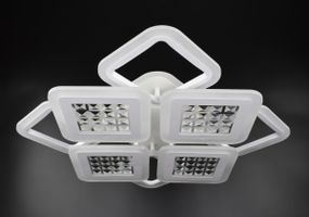 Люстра світлодіодна стельова LED світильник для квартири на стелю лед з пультом 26119 Білий 11х54х62 см.