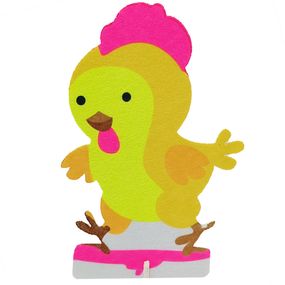 Фетровая сувенирная фигурка на подставке "Цыпленок" 180182