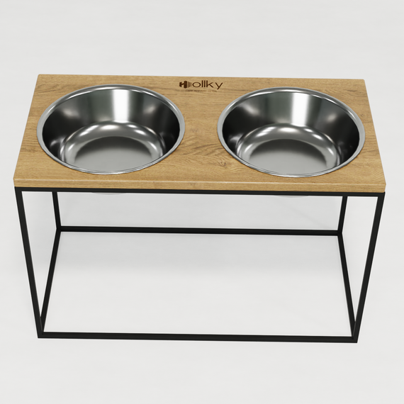 Миски на подставке для очень больших собак Hollky Base XXL40 (2 × 2,8 л) BXXL40-643240-BLNT | Зображення 4